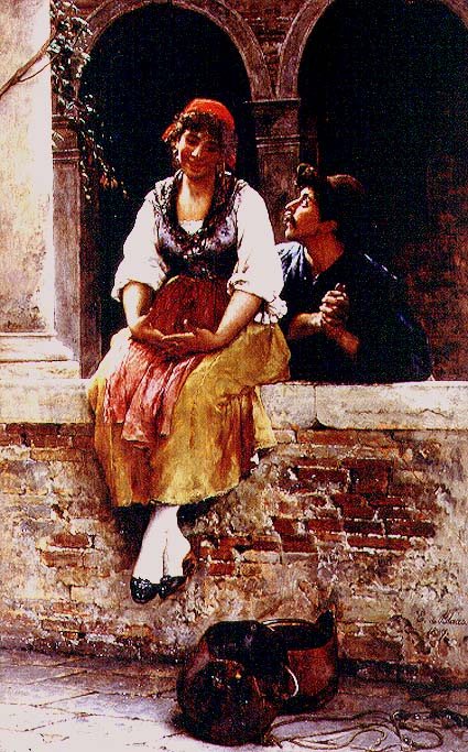 The Offer, 1887, by Eugen von Blaas